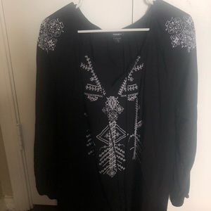 Torrid Black Blouse